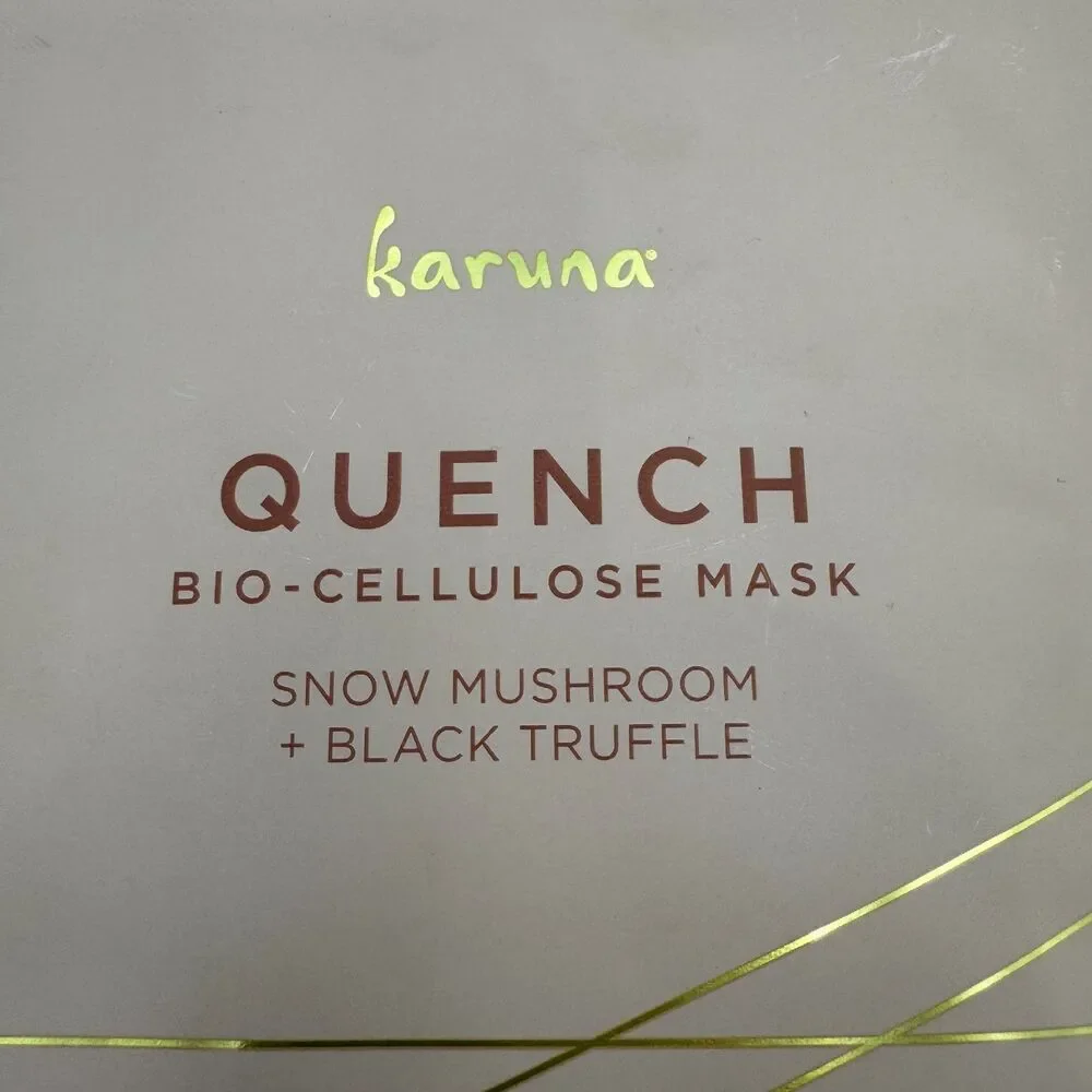 2 x Karuna Skin Quench Bio-Cellulose Mask Hyaluronic Acid Blend Expires 7/27